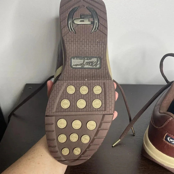 Phat Farm Mens Vintage Leather Tan Brown Shoe Size 9 - Picture 12 of 12